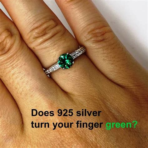 ring turned my finger green|sterling silver fingers turning green.